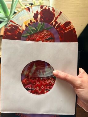 *rare* LE Jack Off Jill Strawberry Gashes 7” EP Blood Spatter Only 300 Made!